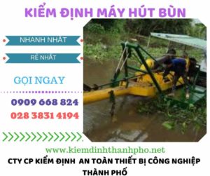 Hình ảnh kiểm định máy hút bùn