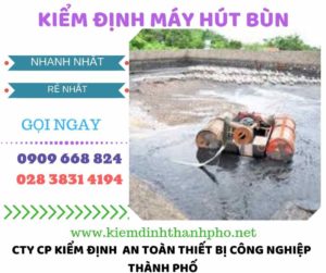 Hình ảnh kiểm định máy hút bùn