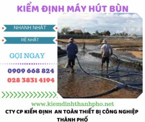 Hình ảnh kiểm định máy hút bùn