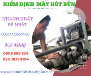 Hình ảnh kiểm định máy hút bùn