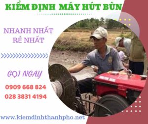 Hình ảnh kiểm định máy hút bùn