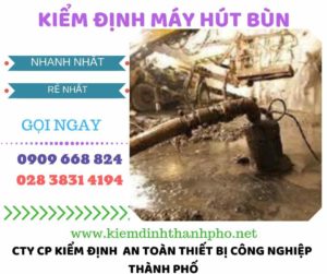 Hình ảnh kiểm định máy hút bùn