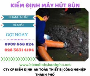 Hình ảnh kiểm định máy hút bùn