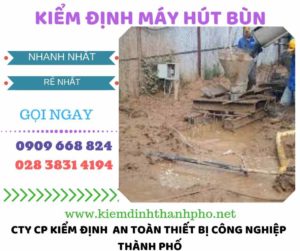 Hình ảnh kiểm định máy hút bùn