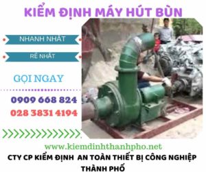 Hình ảnh kiểm định máy hút bùn