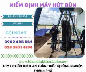 Hình ảnh kiểm định máy hút bùn