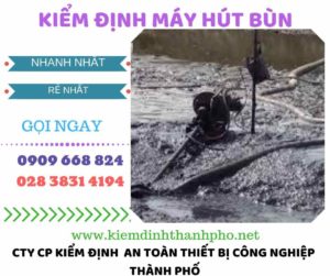 Hình ảnh kiểm định máy hút bùn