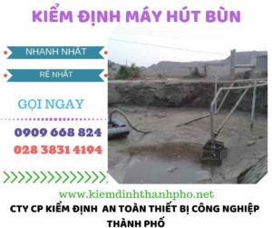 Hình ảnh kiểm định máy hút bùn