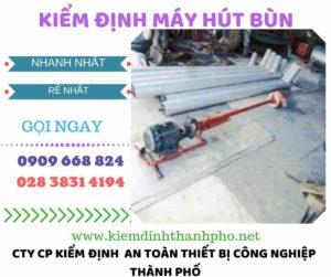 Hình ảnh kiểm định máy hút bùn