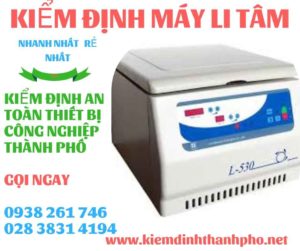 Hình ảnh kiểm định máy li tâm