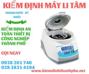 Hình ảnh kiểm định máy li tâm