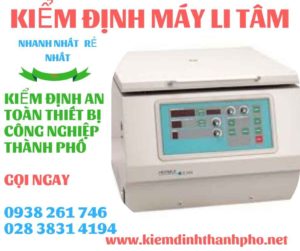 Hình ảnh kiểm định máy li tâm