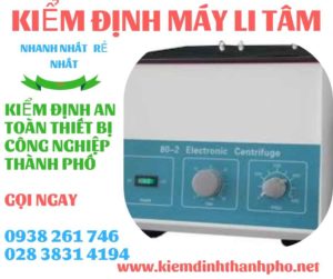 Hình ảnh kiểm định máy li tâm