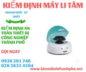 Hình ảnh kiểm định máy li tâm