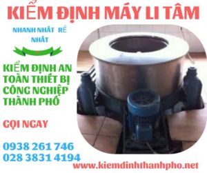 Hình ảnh kiểm định máy li tâm