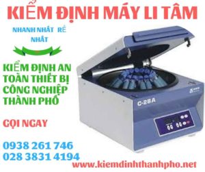 Hình ảnh kiểm định máy li tâm