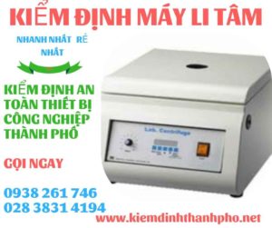 Hình ảnh kiểm định máy li tâm