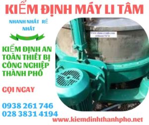 Hình ảnh kiểm định máy li tâm