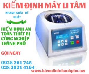 Hình ảnh kiểm định máy li tâm