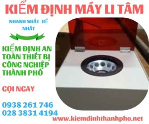 Hình ảnh kiểm định máy li tâm