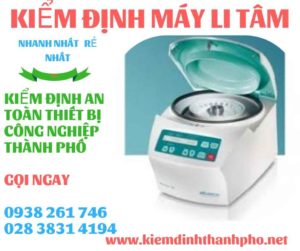 Hình ảnh kiểm định máy li tâm