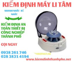 Hình ảnh kiểm định máy li tâm