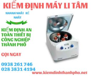 Hình ảnh kiểm định máy li tâm