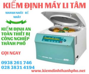 Hình ảnh kiểm định máy li tâm