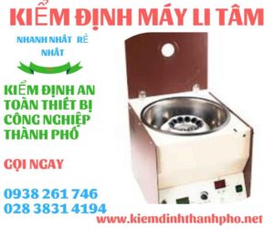 Hình ảnh kiểm định máy li tâm