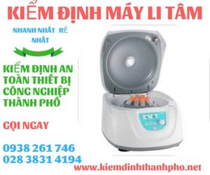 Hình ảnh kiểm định máy li tâm