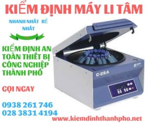 Hình ảnh kiểm định máy li tâm