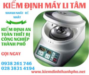 Hình ảnh kiểm định máy li tâm