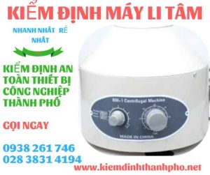 Hình ảnh kiểm định máy li tâm