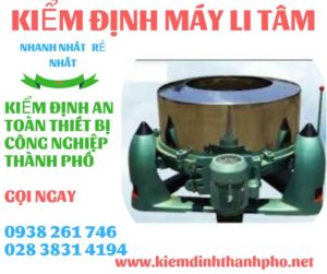 Hình ảnh kiểm định máy li tâm