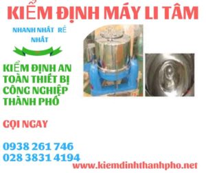 Hình ảnh kiểm định máy li tâm