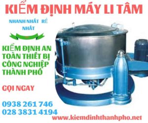 Hình ảnh kiểm định máy li tâm