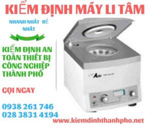 Hình ảnh kiểm định máy li tâm