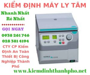 Hình ảnh kiểm định máy ly tâm