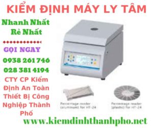 Hình ảnh kiểm định máy ly tâm