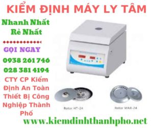 Hình ảnh kiểm định máy ly tâm