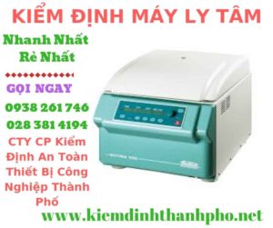 Hình ảnh kiểm định máy ly tâm