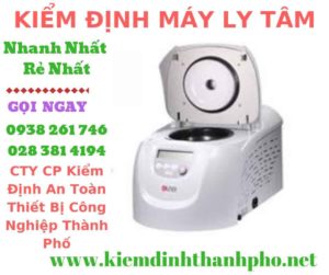 Hình ảnh kiểm định máy ly tâm