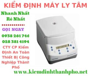 Hình ảnh kiểm định máy ly tâm