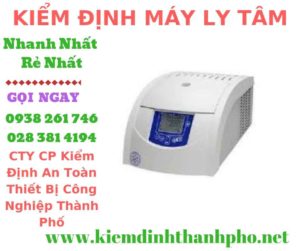 Hình ảnh kiểm định máy ly tâm