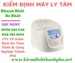 Hình ảnh kiểm định máy ly tâm