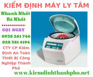 Hình ảnh kiểm định máy ly tâm