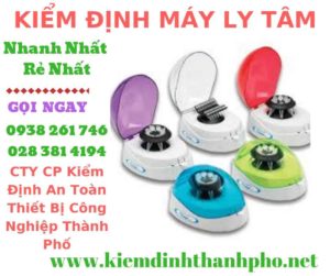 Hình ảnh kiểm định máy ly tâm