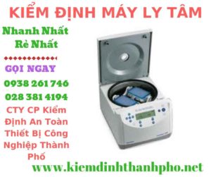 Hình ảnh kiểm định máy ly tâm