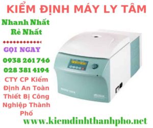 Hình ảnh kiểm định máy ly tâm