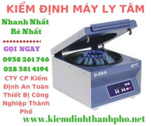 Hình ảnh kiểm định máy ly tâm